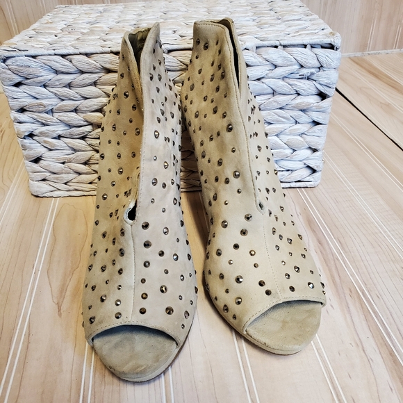 Inc International Concepts Tiara Open Toe Bootie Bisque Beige Size 6.5 M - Picture 3 of 9